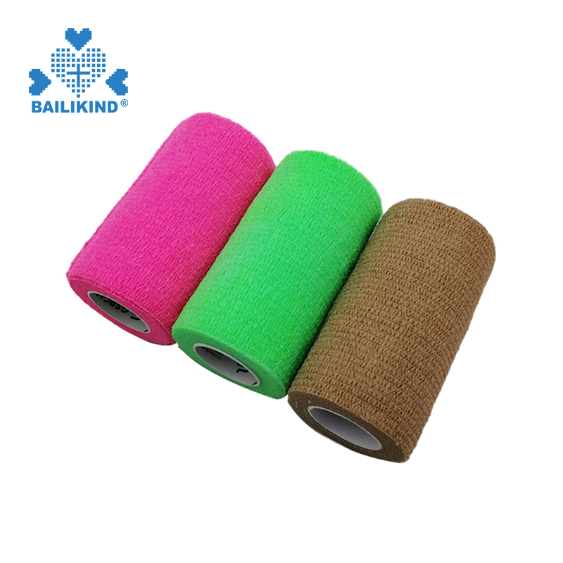 Mashandisirwo eNon woven self stick bandage