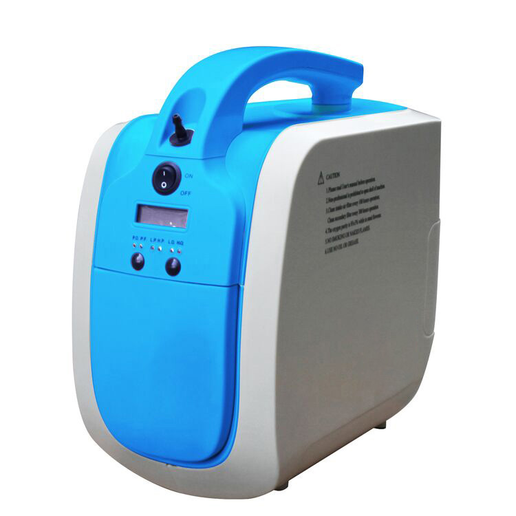 5L Pulse Flow Inotakurika Oxygen Concentrator Yakavakirwa-mukati Bhatiri