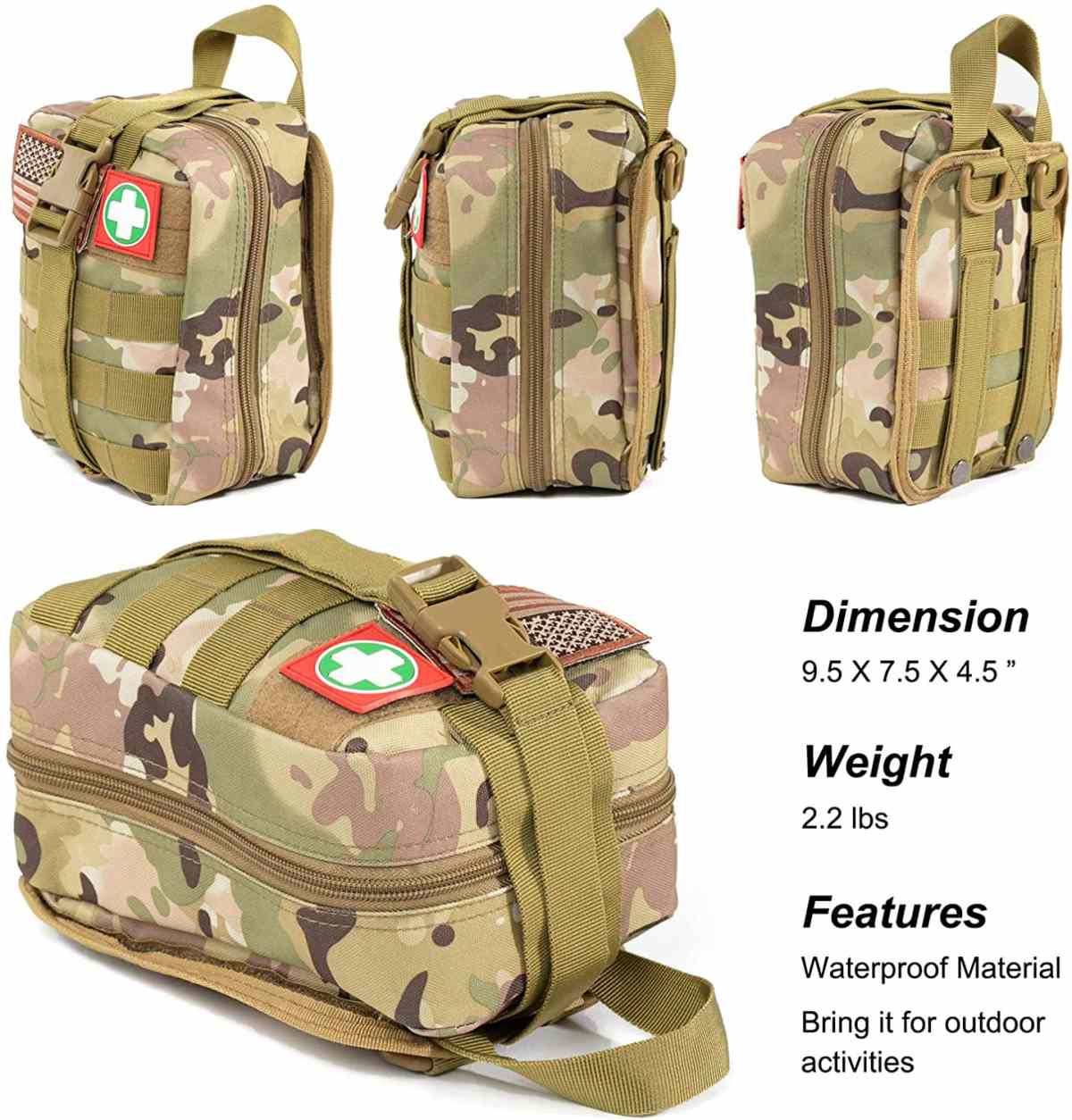 Camo Multi-Purpose First Aid Kupona Gear yeKambi