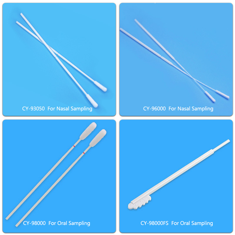 Sterile Buccal Nylon Ganda Sample Sample Kuunganidzwa